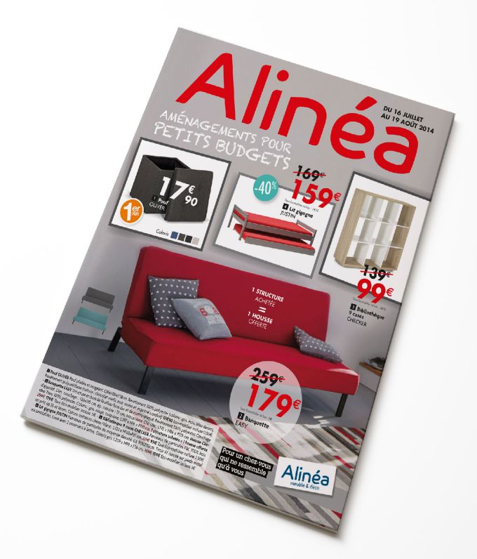 Création & réalisation brochure Alinéa - meuble & déco