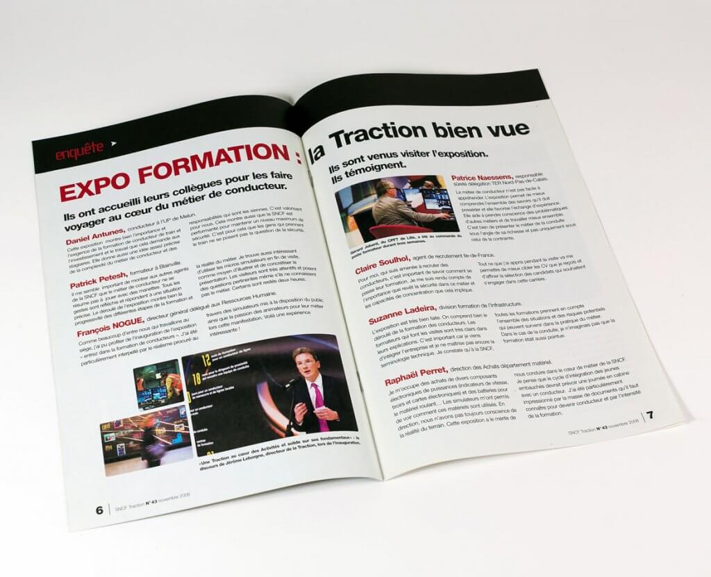 Infographiste Freelance journal Traction SNCF