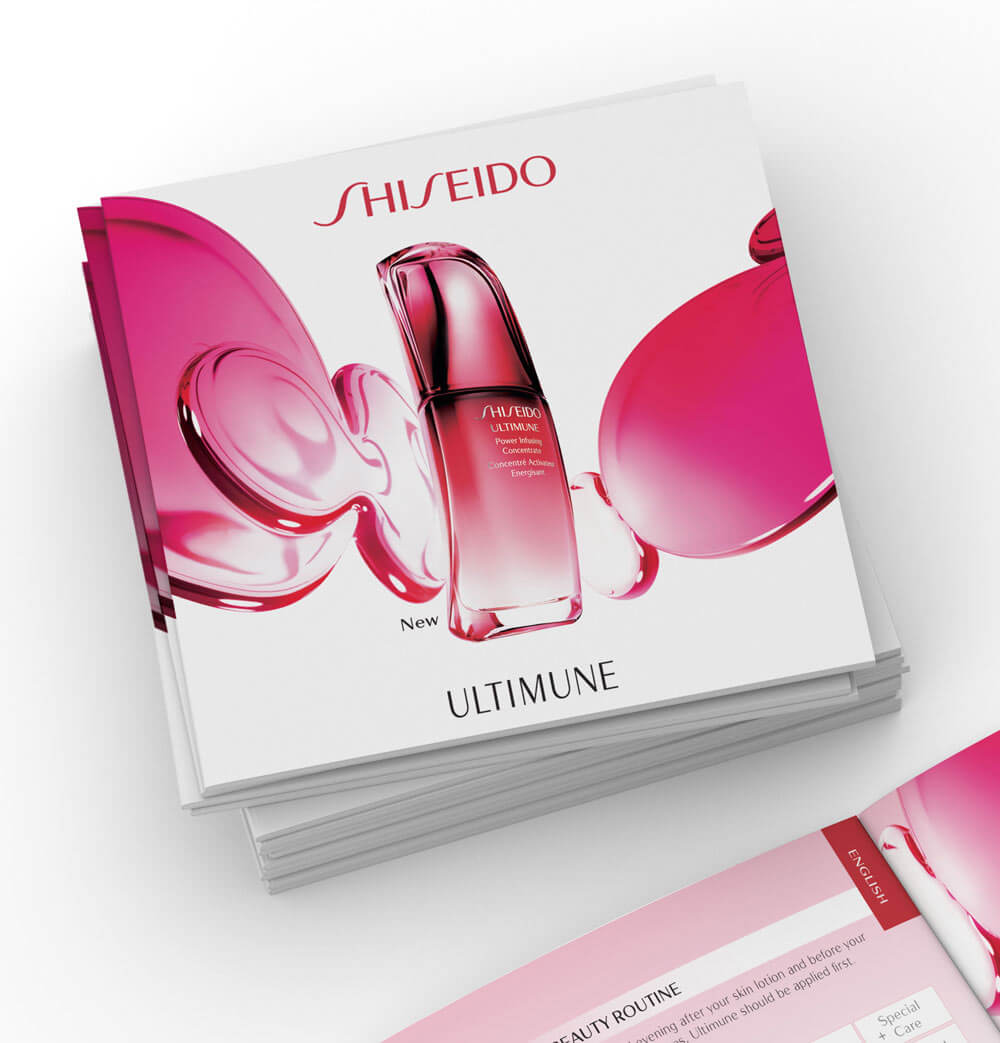 Création graphique catalogue Shiseido